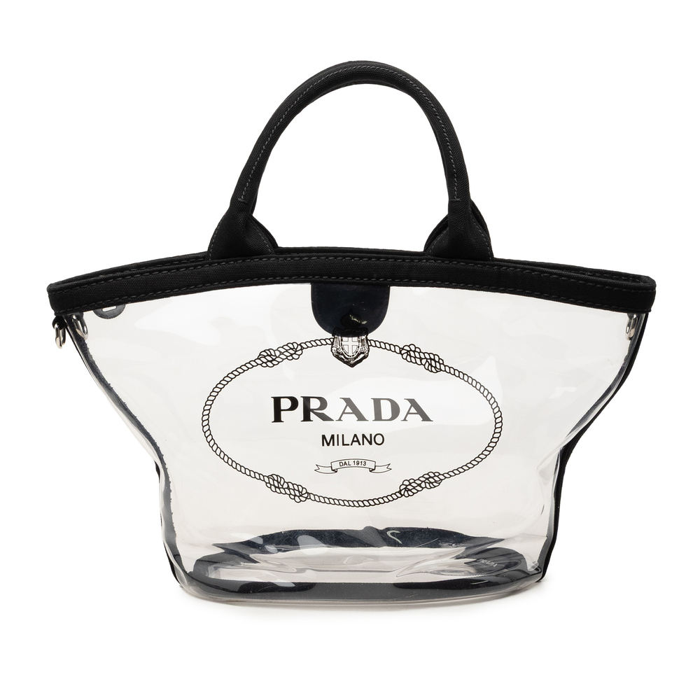 Pre-Loved Prada PVC Canapa Logo Tote